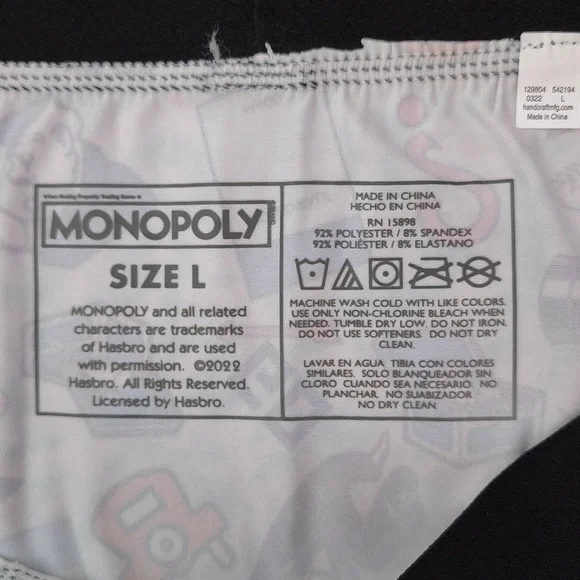Monopoly Themed Boxer Briefs Size L - Picture 5 of 6